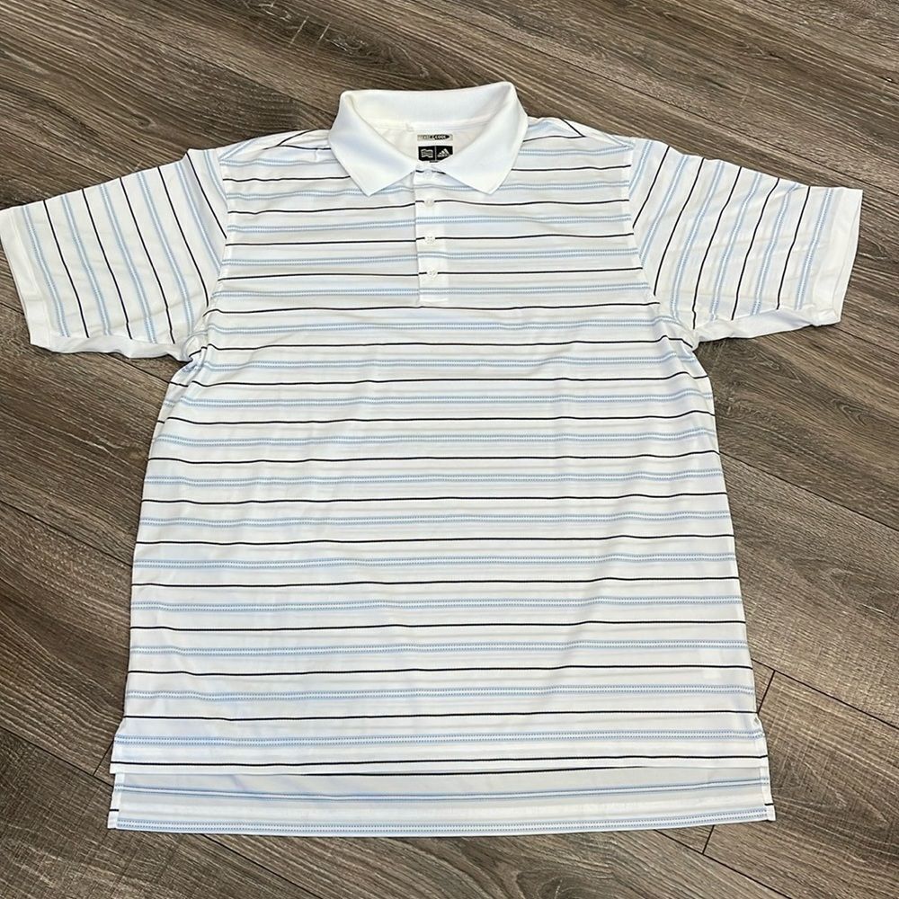 Mens Striped adidas golf tee size Large